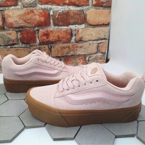 Stylish Vans Pink Platform Sneakers